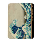 神奈川素晴らし美術の波日本の動/日本 マグネット (縦)