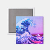 神奈川素晴らし美術の波日本の動/日本 マグネット (正面/裏面)