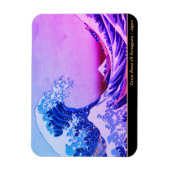 神奈川素晴らし美術の波日本の動/日本 マグネット (縦)