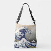 神奈川素晴らし葛飾北斎の波 クロスボディバッグ (正面)