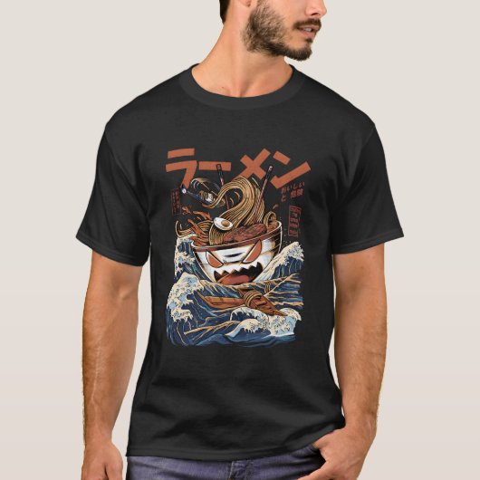 神奈川素晴らし食品開日本の寿かわいい Tシャツ (正面)