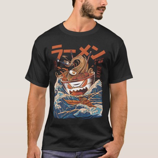神奈川素晴らし黒のラーメン Tシャツ (正面)