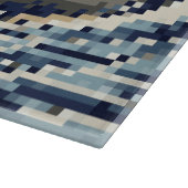 神奈川素晴らし8ビットピクセルアートの波 カッティングボード (角)