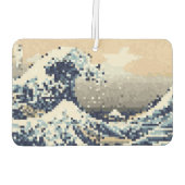 神奈川素晴らし8ビットピクセルアートの波 カーエアーフレッシュナー (裏面)