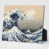 神奈川素晴らし8ビットピクセルアートの波 フォトプラーク (側面)