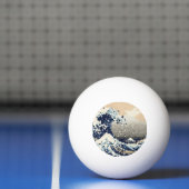 神奈川素晴らし8ビットピクセルアートの波 卓球ボール (ネット)