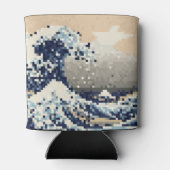 神奈川素晴らし8ビットピクセルアートの波 缶クーラー (裏面)