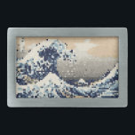 神奈川素晴らし8ビットピクセルアートの波 長方形ベルトバックル<br><div class="desc">Wave of Kanagawa (素晴らし神奈川沖浪裏)ヴィンテージ8ビットピクセル津波アートGlobe Trottersは世界の特異な画像を専門にのまわりにしている。グリーティングカユニークード、はがき、ポスター、マウスパッドなど。</div>