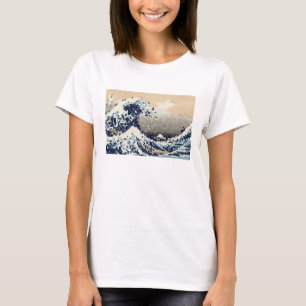 神奈川素晴らし8ビットピクセルアートの波 Tシャツ