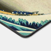 神奈川素晴らし(神奈川沖浪裏)セラミックタイルの波 デスクマット (コーナー)