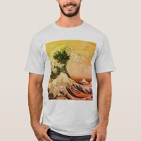 神奈川素晴らしTシャツの波(神 奈 川 沖 浪 裏)