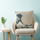 神奈川、富士山の眺めの素晴らしい波 クッション (椅子)