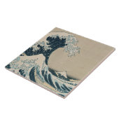 神奈川、富士山の眺めの素晴らしい波 タイル (側面)