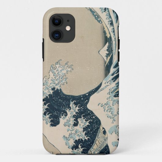神奈川、富士山の眺めの素晴らしい波 Case-Mate iPhoneケース (裏面)