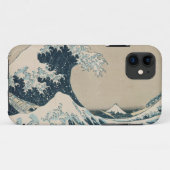 神奈川、富士山の眺めの素晴らしい波 Case-Mate iPhoneケース (裏面(横))