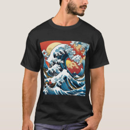 神奈川 日本の大きな波 Tシャツ