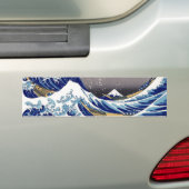 神奈川-神奈川沖浪裏を離れた素晴らしい波 バンパーステッカー (車上)