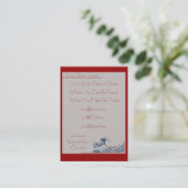 神奈川Chubbieの名刺を離れた素晴らしい波 名刺 (スタンド正面)