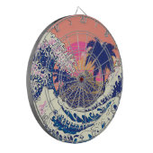 神奈素晴らし川とヤシの木の波 ダーツボード (正面左)