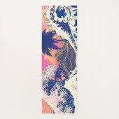 神奈素晴らし川とヤシの木の波 ヨガマット (裏面)