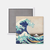 『神奈素晴らし川のヴィンテージ芸術の日本の波』 マグネット (正面/裏面)