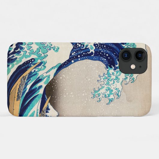 『神奈素晴らし川のヴィンテージ芸術の日本の波』 Case-Mate iPhoneケース (裏面(横))