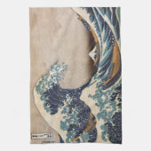 『神奈素晴らし川の波』 キッチンタオル (縦)