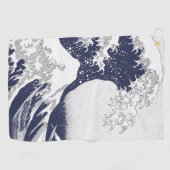 『神奈素晴らし川の波』  ゴルフタオル (横)