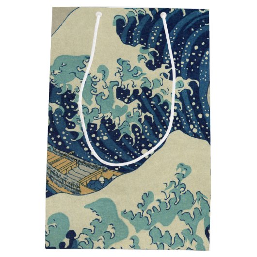 『神奈素晴らし川の波』 ミディアムペーパーバッグ (裏面)