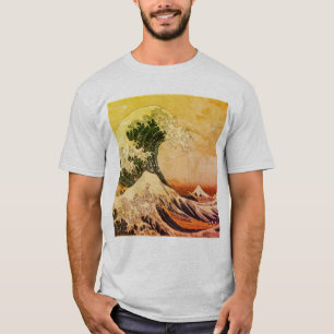 神奈素晴らし川の波(神 奈 川 沖 浪 裏) Tシャツ