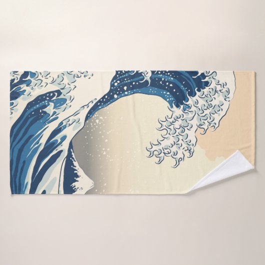 神奈素晴らし川の生殖絵画を止める  バスタオル (バスタオル)