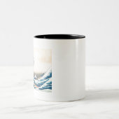 神奈素晴らし川沖 ツートーンマグカップ (中央)