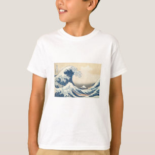神奈素晴らし川沖-葛飾北斎 Tシャツ