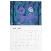 神女フェミニンの色彩の鮮やかファンタジー超現実 カレンダー (1月 2026)