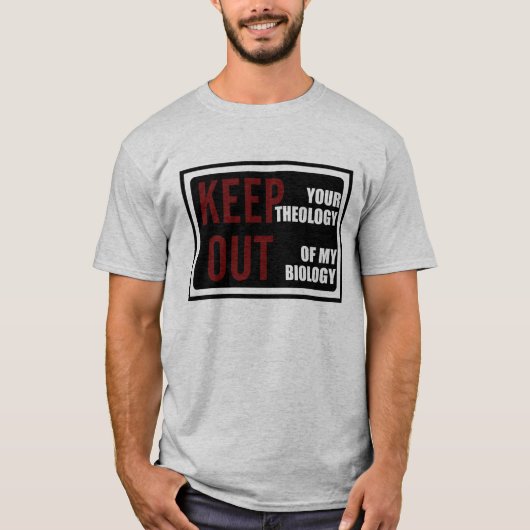 神学および生物学 Tシャツ (正面)