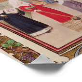 神学と（鳥）ショウジョウコウカンチョウの美徳 ポスター (角)