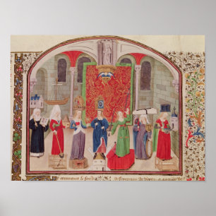 神学と（鳥）ショウジョウコウカンチョウの美徳 ポスター