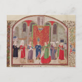 神学と(鳥)ショウジョウコウカンチョウの美徳 ポストカード (正面)