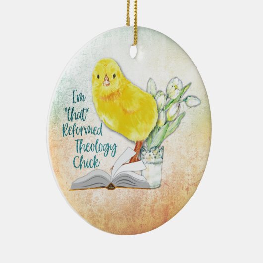 "神学のひよこ"のクリスマスのオーナメント改良しました セラミックオーナメント (右)