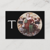 神学モノグラム、ブラック 名刺 (裏面)