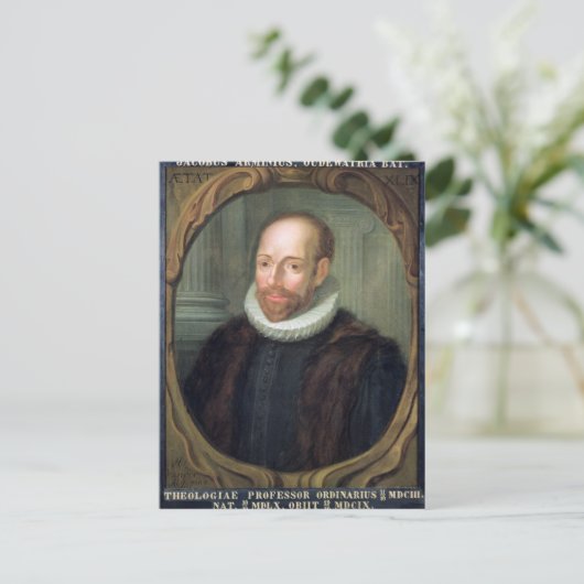 神学教授Jacobus Arminius氏 ポストカード (スタンド正面)