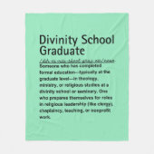 神学校の卒業生 フリースブランケット (正面)