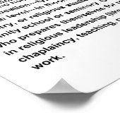 神学校の卒業生 ポスター (角)