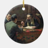 神学的な討論1888年 セラミックオーナメント (裏面)