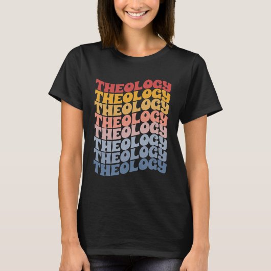神学 信仰と宗教研究 Tシャツ (正面)