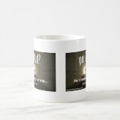 神得?彼があなたを探しているカスタマイズ コーヒーマグカップ (中央)