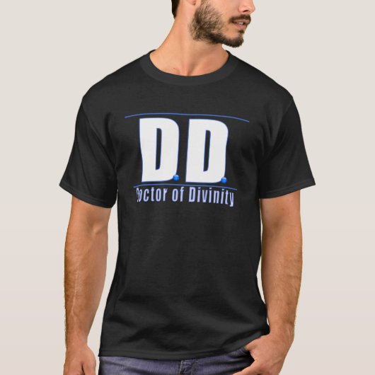 神性の略称のロゴのDDの医者 Tシャツ (正面)