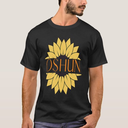 神性フェミニティとLovのオシュン・ソウル女神 Tシャツ (正面)