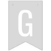 神恵み青と灰色の名前をカスタムするバプテスマ バンティングフラッグ (第2の旗)