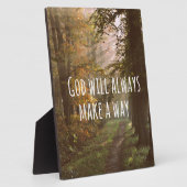 神感動的が道を引用文 フォトプラーク (側面)